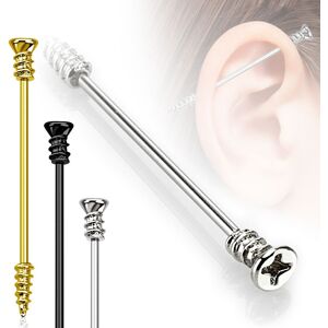 Piercing Street Piercing industriel oreille en forme de vis -