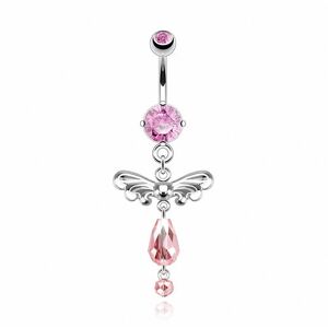 Piercing Street Piercing nombril ailes d'ange - Argente