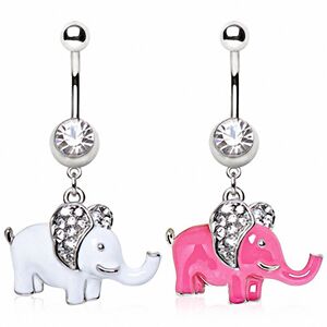 Piercing Street Piercing nombril elephant - Argente