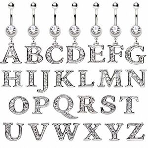 Piercing Street Piercing nombril Lettre Alphabet -