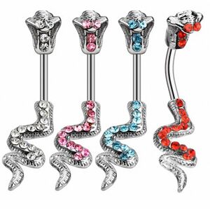 Piercing Street Piercing nombril cobra - Argente