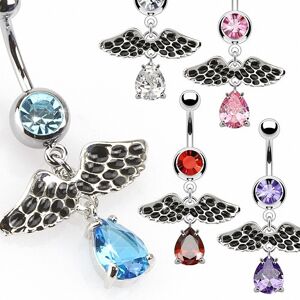 Piercing Street Piercing nombril ailes vintage - Argente