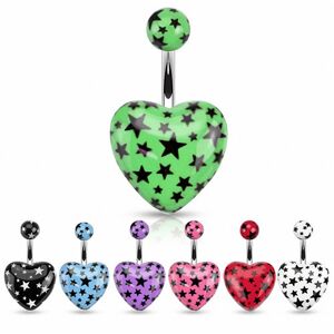 Piercing Street Piercing nombril coeur etoiles -