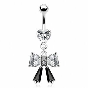 Piercing Street Piercing nombril coeur noeud - Argente