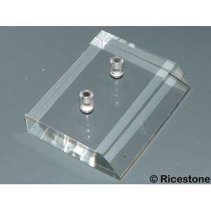 Ricestone 4b) Presentoir magnetique support pour meteorite ferreuse