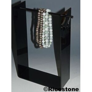 Ricestone 8g) Presentoir Collier Acrylique.