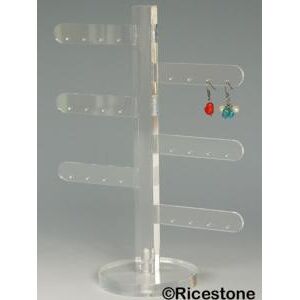 Ricestone 0d) Support présentoir boucle d'oreille créoles. Hauteur 22 cm