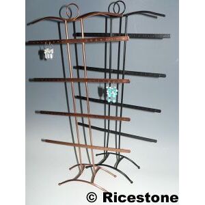 Ricestone 6d) Présentoir Porte-bijou multiple boucle d'oreille, 4x 2 barres - Publicité