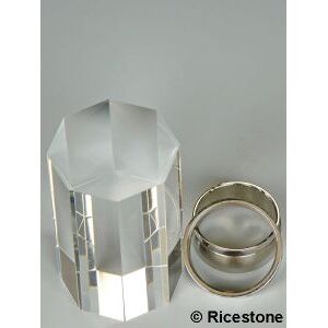 Ricestone 2a) Support volume acrylique Octogonal Ø=30mm, H=50mm