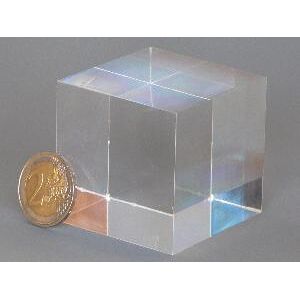 Ricestone 5e) Cube présentoir, support acrylique 5x5x5 cm