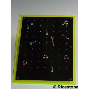 Ricestone 1) Plateau-présentoir 63 clips pour Piercing.