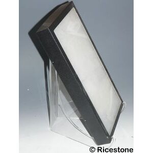 Ricestone 5k) Chevalet Acrylique, Présentoir de minéraux et bols. Hauteur 30 cm