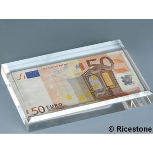 Ricestone 2m) Socle acrylique, presentoir plexiglas biseautee 10x15x2cm