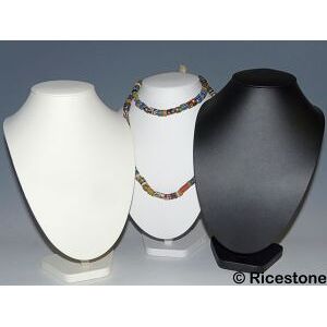 Ricestone 6ca) Buste-Présentoir de collier, chaîne, pendentif, H=30cm,