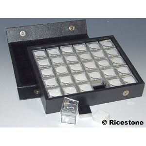 Ricestone 4b) Coffret 30 boites loupe plastique carrees