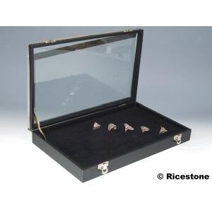 Ricestone 5b) Présentoir - Coffret luxe pour 70 bagues, 21x33 cm.