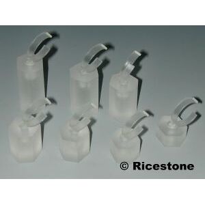 Ricestone 5c) Set (7) Acrylique Tête orientable.