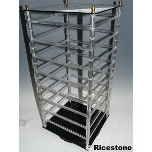 Ricestone 1d) Tourniquet, presentoir H 60cm tournant de boucles d'oreille.