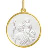 Maison de la Médaille Médaille Saint Christophe - Or jaune 18ct & Nacre