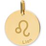 Lucas Lucor Médaille zodiaque Lion personnalisable (or jaune 375°)