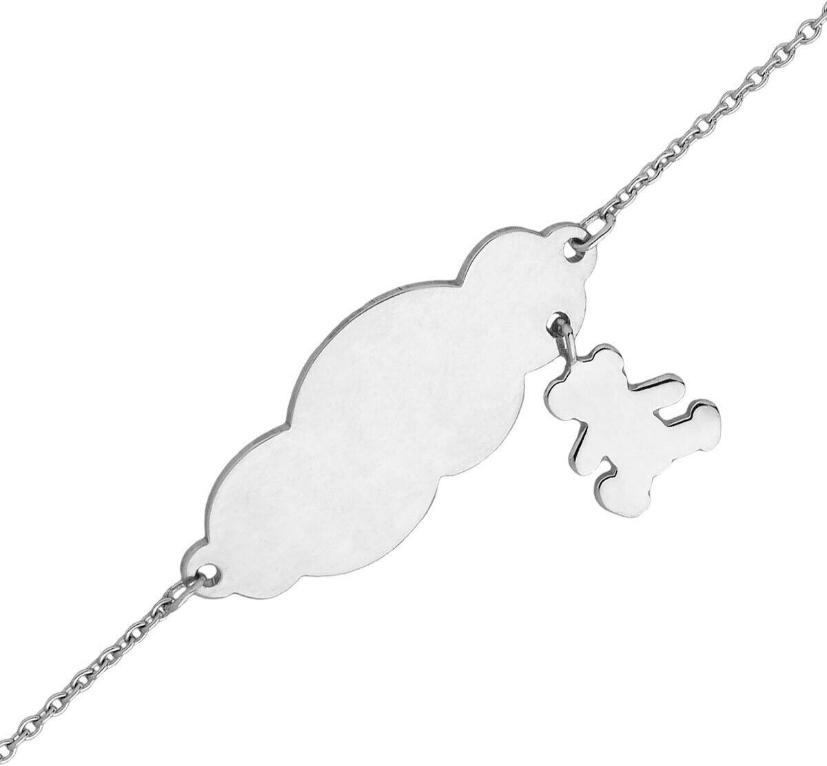 Gourmette bébé nuage LuluCastagnette - Argent massif