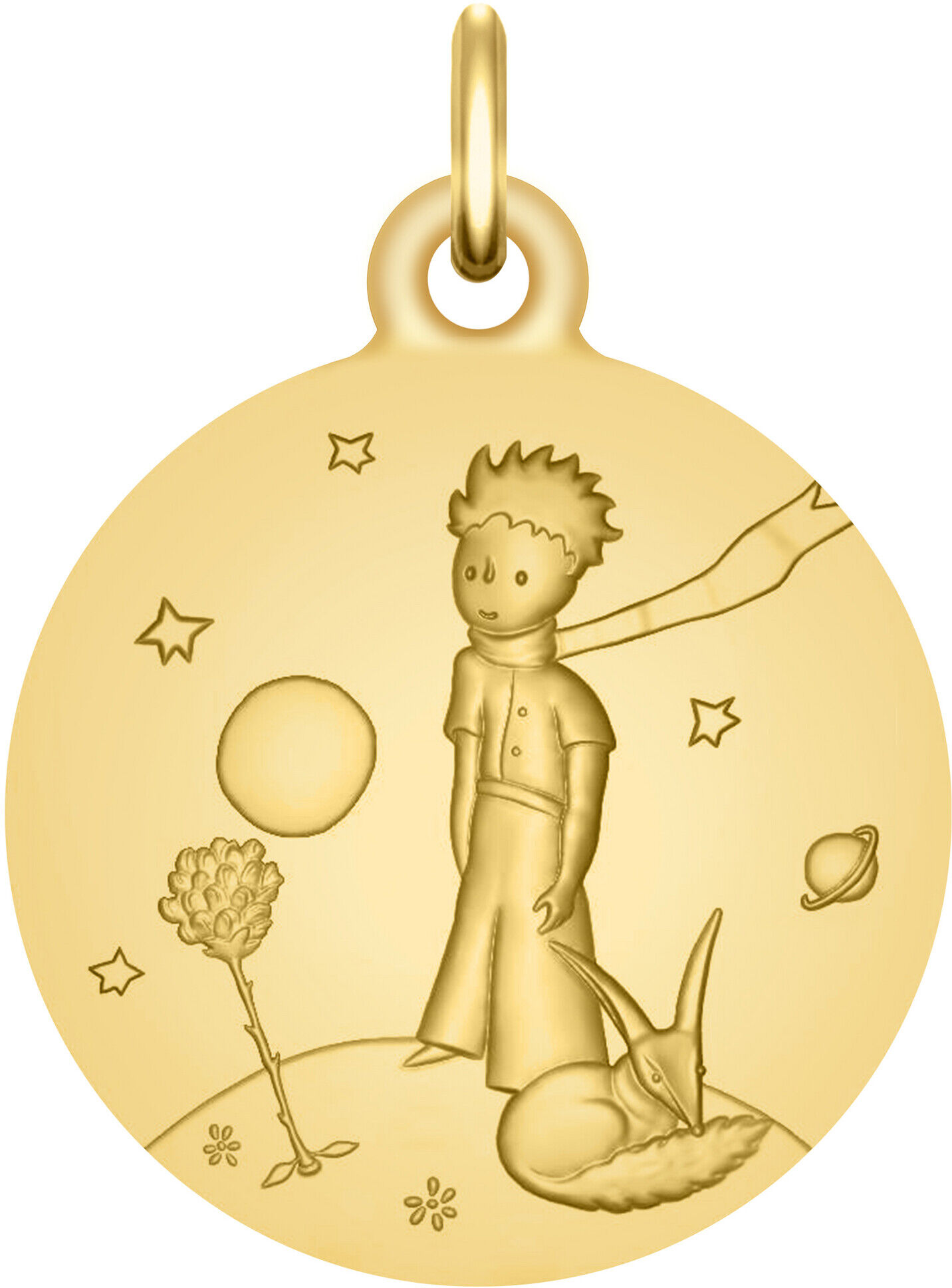 Maison de la Médaille Médaille Petit Prince au renard - Or jaune 18ct