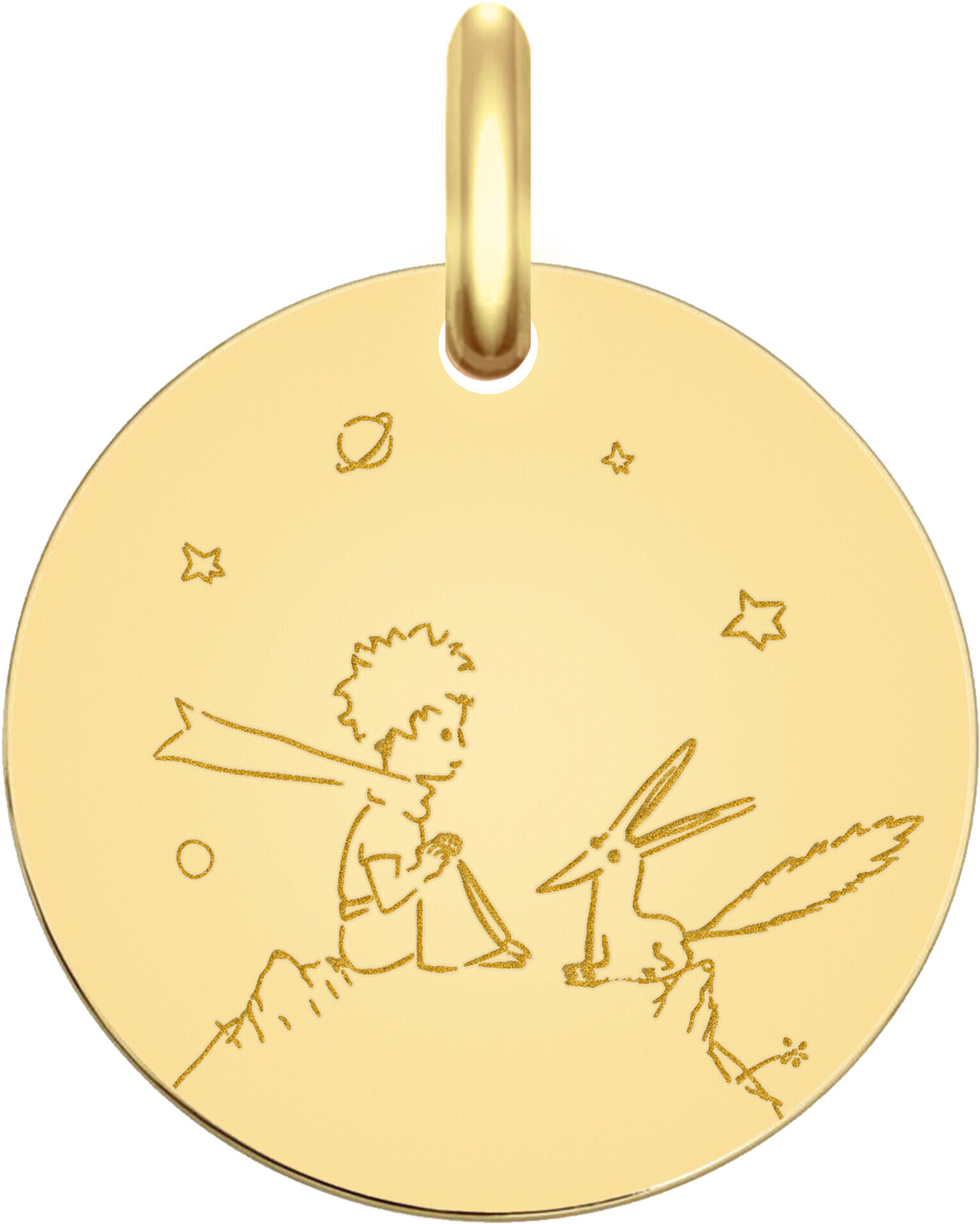 Maison de la Médaille Médaille Petit Prince au renard - Or jaune 18ct