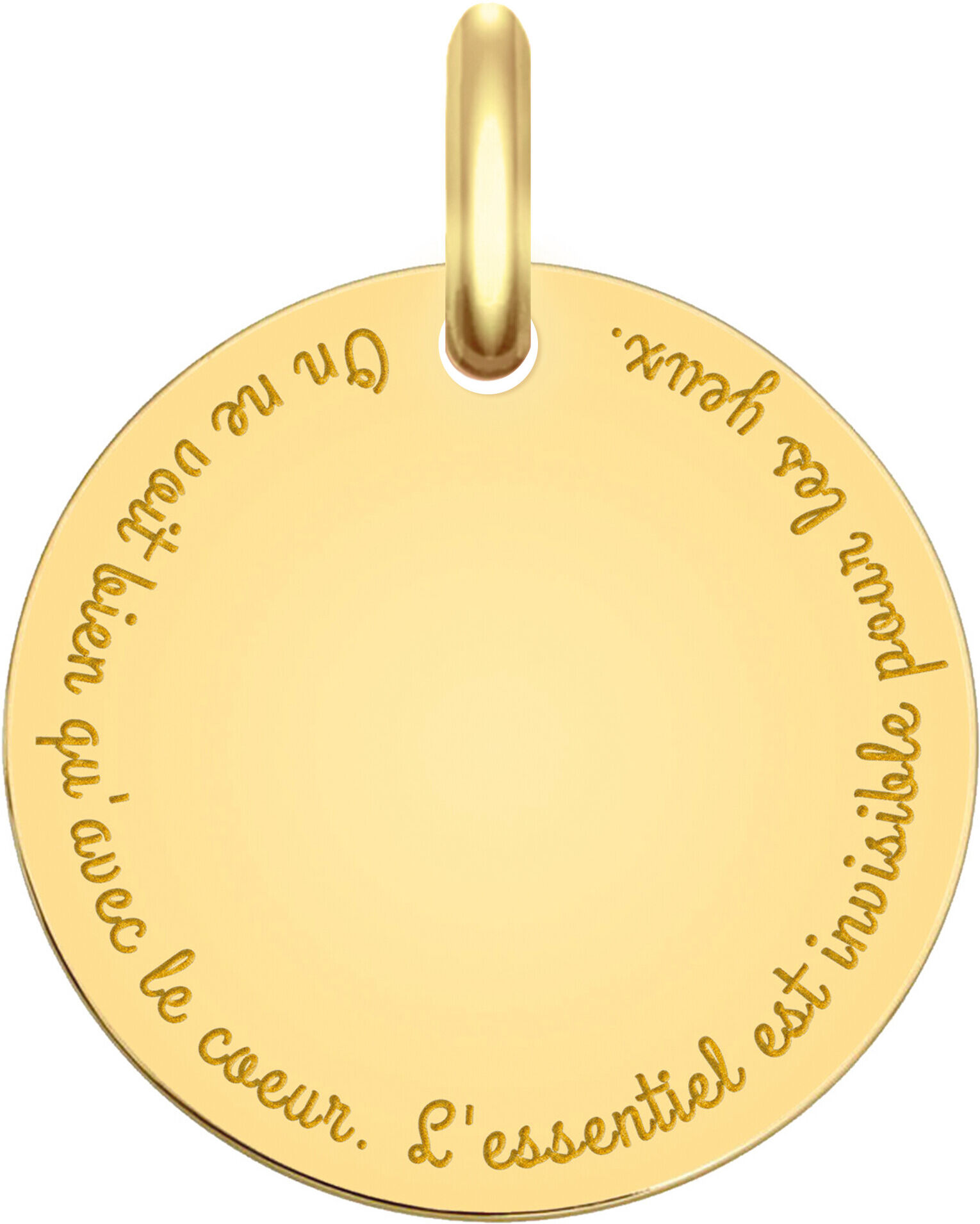 Maison de la Médaille "Médaille citation ""Le Petit Prince"" - Or jaune 18ct"