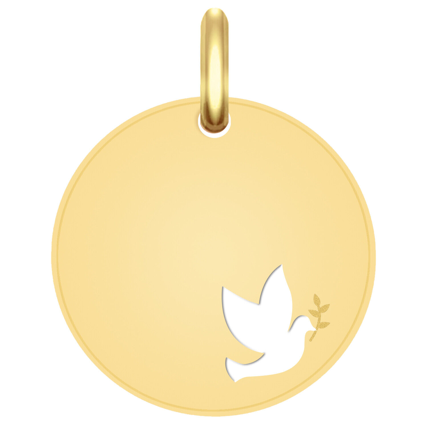 Médaille colombe ajourée LuluCastagnette - Or jaune 9ct