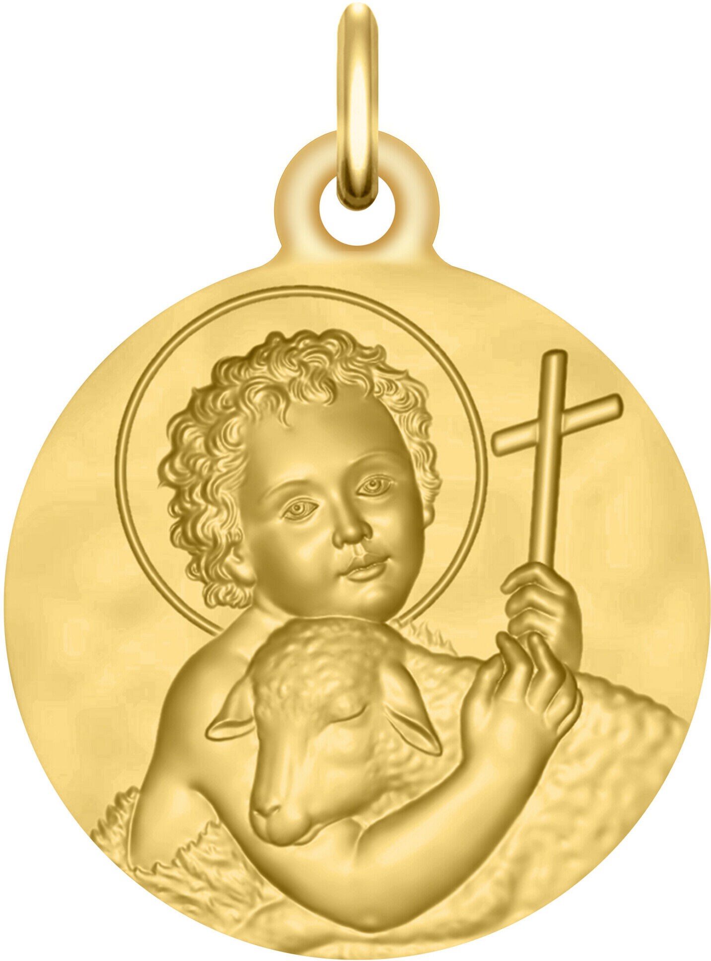 Maison de la Médaille Médaille Saint Jean-Baptiste - Or jaune 18ct