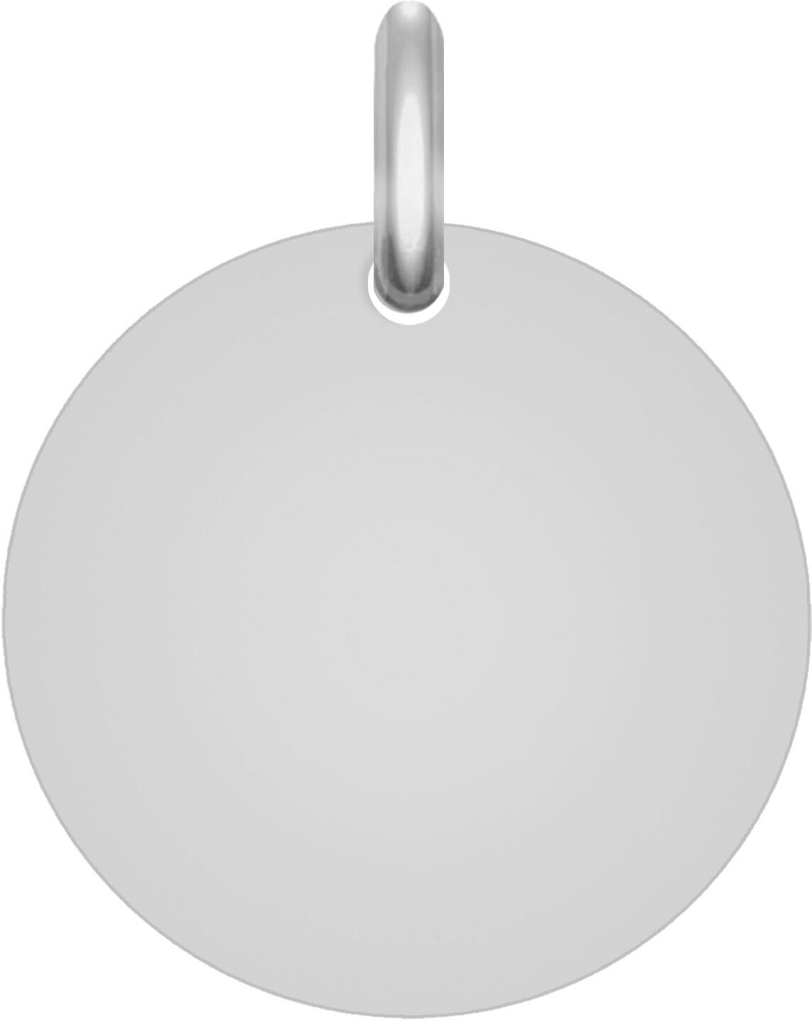 Pendentif plaque Mon Premier Bijou Médaille étoile ajourée - Or blanc 9ct  sur