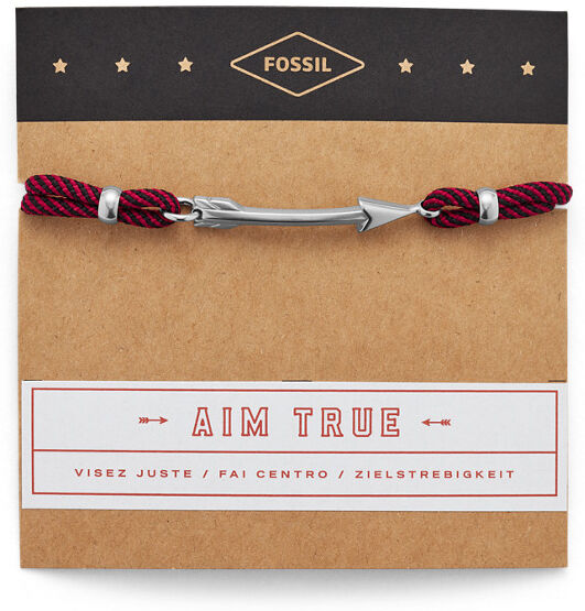 Fossil Men Bracelet En Nylon Visez Juste Rouge - One size