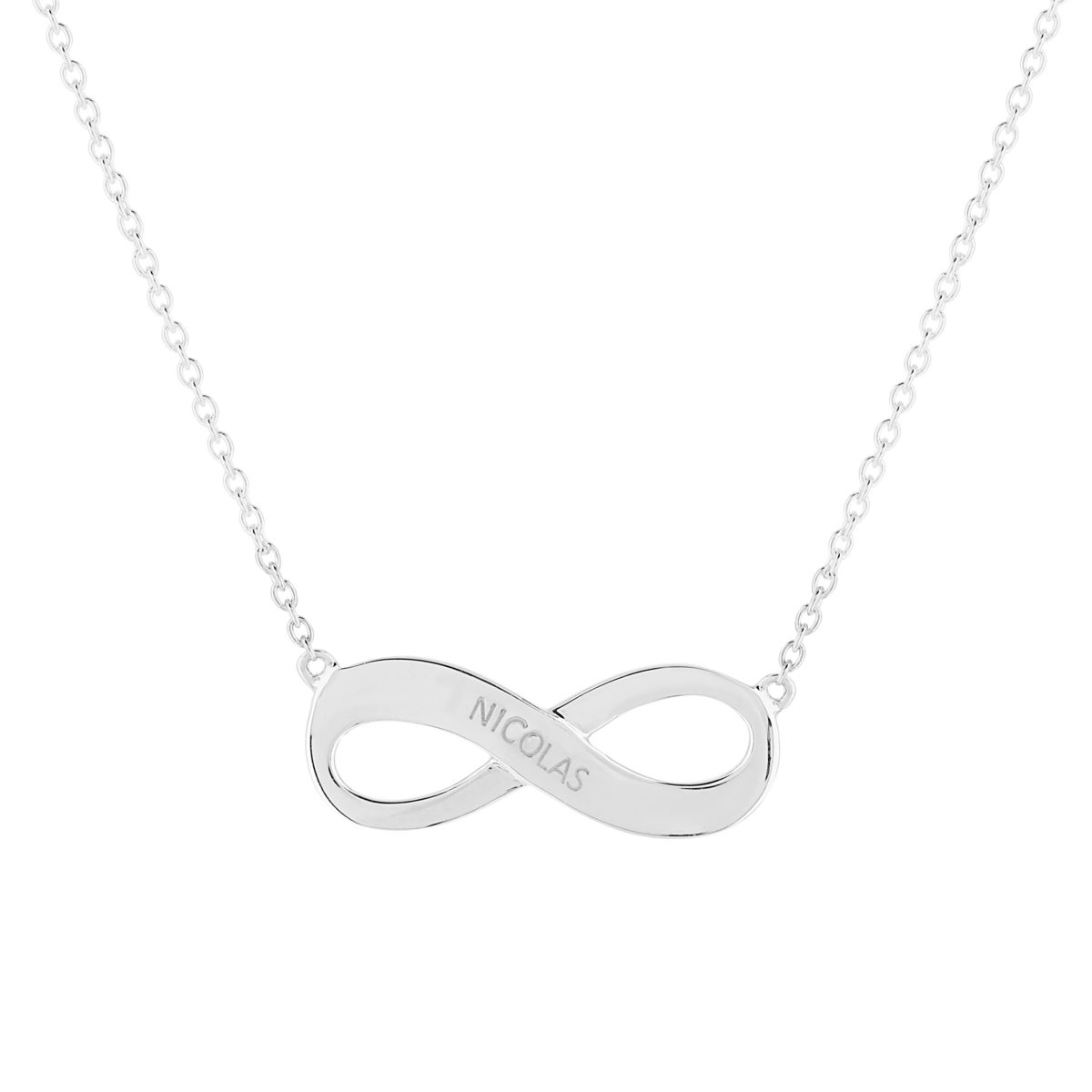 Collier argent 925 infini personnalisable 45 cm- MATY