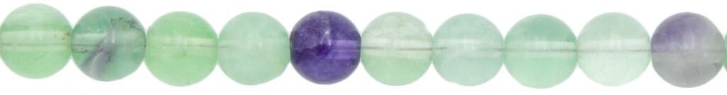 France Minéraux Fil Fluorine multicolore - Pierres boules 8mm