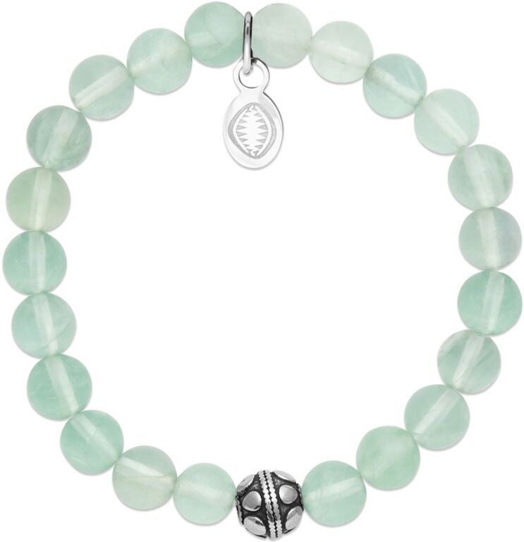 France Minéraux Bracelet Jade vert et Sphère "Pour Elle"