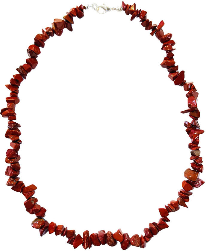 France Minéraux Collier Jaspe rouge - Baroque