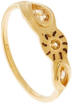 Jollia Bague citrine ancien (plaqué or) - Louise Hendricks