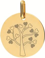 Orféva Médaille arbre de vie Petits Coeurs Or Jaune