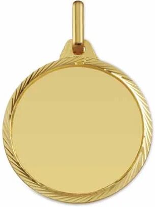 Orféva Médaille ronde au bord tourné (Or Jaune)