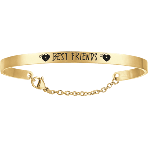 Luca Barra BRACCIALE DONNA IN ACCIAIO DORATO BEST FRIENDS