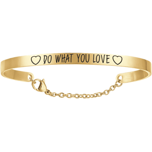 Luca Barra BRACCIALE DONNA IN ACCIAIO DORATO DO WHAT YOU LOVE