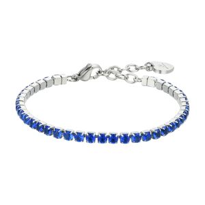 Luca Barra BRACCIALE TENNIS DONNA CRISTALLI BLU