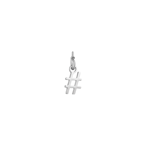 Luca Barra CHARM HASHTAG IN ACCIAIO