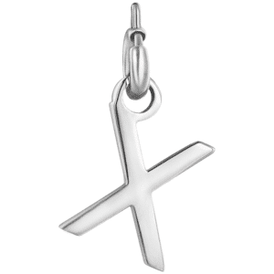 Luca Barra CHARM LETTERA IN ACCIAIO, Argento / Q