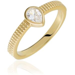 Stroili Anello Golden Dream Placcato Oro Giallo Cubic Zirconia Collezione: Golden Dream - Misura 52 Giallo