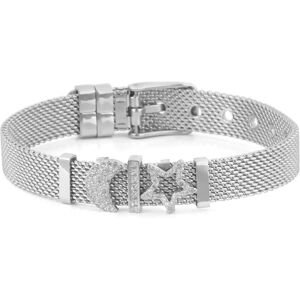 Stroili Bracciale Catena Lady Shine Acciaio Cristallo Collezione: Lady Shine Bianco