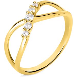 Stroili Anello Fantasia Claire Oro Giallo Cubic Zirconia Collezione: Claire - Misura 50 Oro Giallo