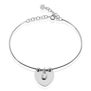 Stroili Bangle Silver Collection Argento Rodiato Cubic Zirconia Collezione: Silver Collection Bianco