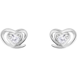 Stroili Orecchini Lobo Silver Elegance Argento Rodiato Cubic Zirconia Collezione: Silver Elegance Bianco