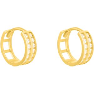 Stroili Orecchini A Cerchio Toujours Oro Giallo Cubic Zirconia Collezione: Toujours Oro Giallo